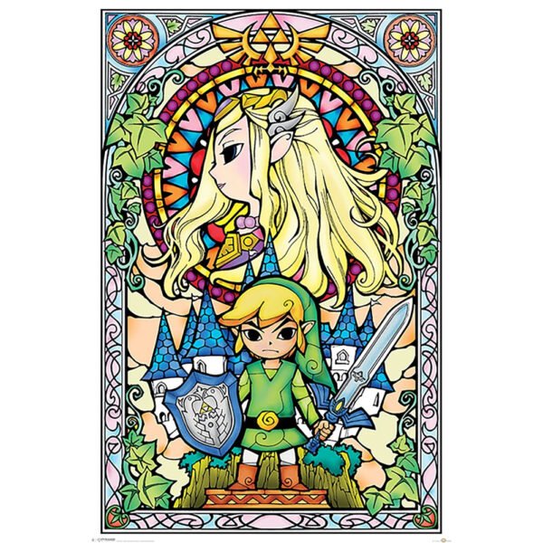 TM-06707-The-Legend-Of-Zelda-Stained-Glass-Poster-25 Official The Legend Of Zelda Stained Glass Poster 25