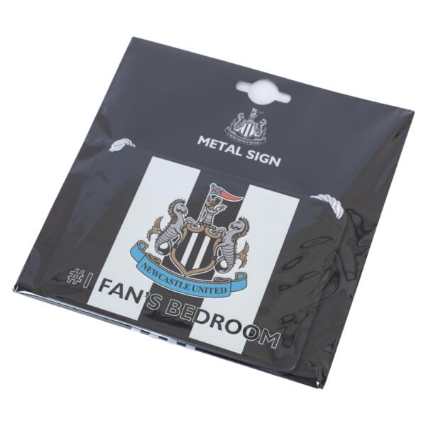 Official Newcastle United FC No1 Fan Stripe Bedroom Sign