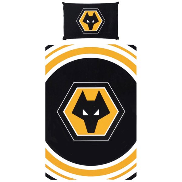 TM-06724-Wolverhampton-Wanderers-FC-Pulse-Single-Duvet-Set Official Wolverhampton Wanderers FC Pulse Single Duvet Set