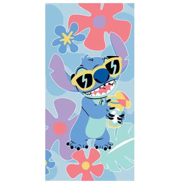 TM-06737-Lilo-Stitch-Floral-Towel Official Lilo & Stitch Floral Towel