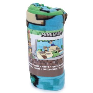 TM-06743-Minecraft-Survival-Mode-Fleece-Blanket Official Minecraft Survival Mode Fleece Blanket