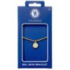 Official Chelsea FC Gold Finish Bead Bracelet