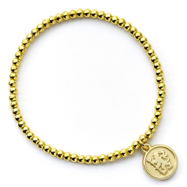 Official Chelsea FC Gold Finish Bead Bracelet