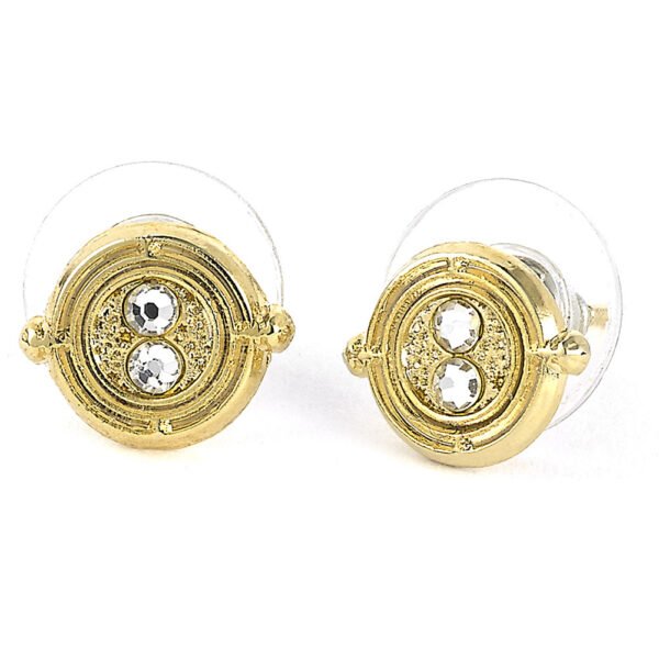 TM-06773-Harry-Potter-Gold-Plated-Time-Turner-Stud-Earrings-1 Official Harry Potter Gold Plated Time Turner Stud Earrings