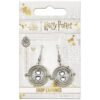 Official Harry Potter Silver Plated Time Turner Hook Earrings