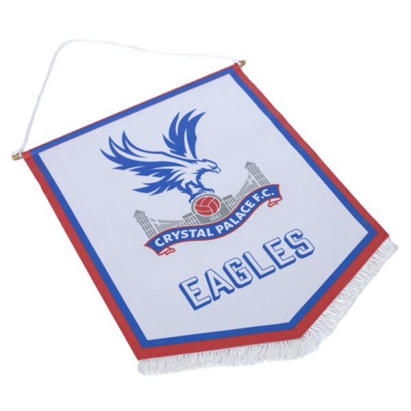 TM-06776-Crystal-Palace-FC-Large-White-Crest-Pennant-1 Official Crystal Palace FC Large Eagles Pennant