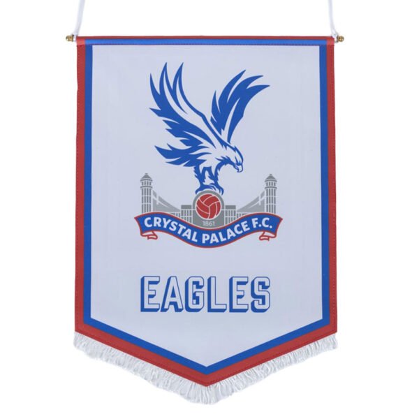 TM-06776-Crystal-Palace-FC-Large-White-Crest-Pennant Official Crystal Palace FC Large Eagles Pennant