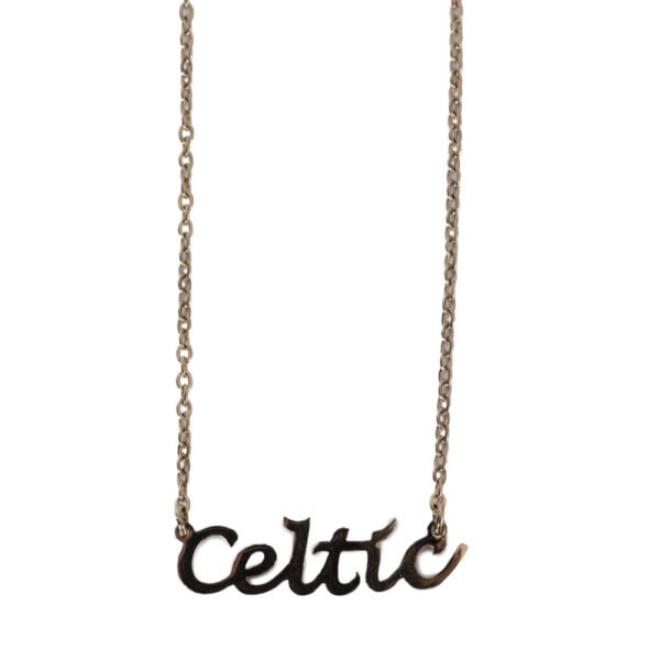 Official Celtic FC Gold Plated Name Dropper Necklace
