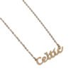 Official Celtic FC Gold Plated Name Dropper Necklace