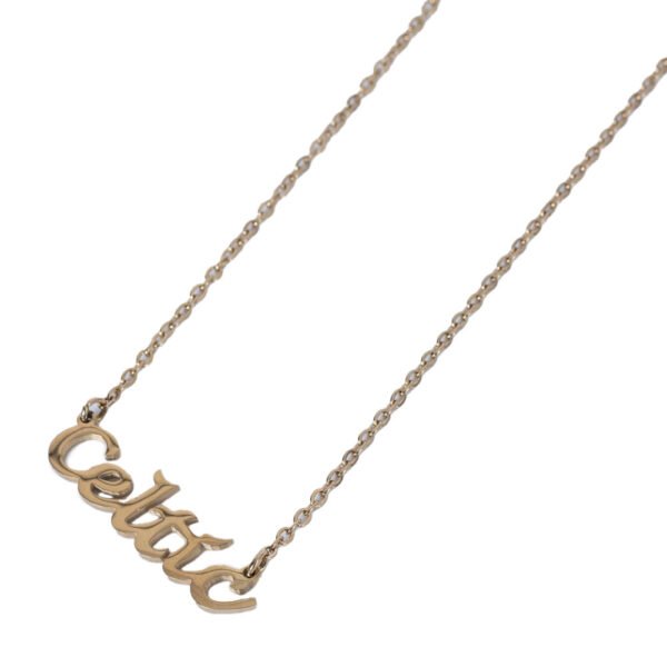 Official Celtic FC Gold Plated Name Dropper Necklace