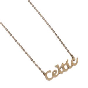 Official Celtic FC Gold Plated Name Dropper Necklace