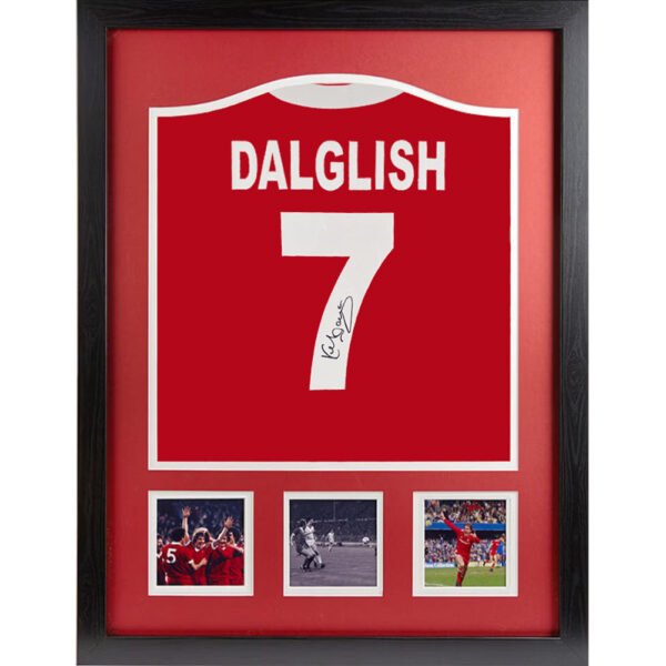 TM-06854-Liverpool-FC-1981-Dalglish-Signed-Shirt-Framed Official Liverpool FC 1981 Dalglish Signed Shirt (Framed)