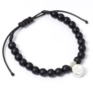Official Real Madrid CF Real Madrid FC Black Bead Bracelet