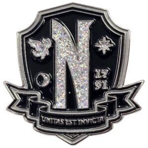 TM-06879-Wednesday-Nevermore-Pin-Badge Official Wednesday Nevermore Pin Badge