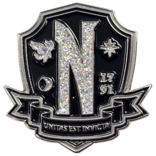 TM-06879-Wednesday-Nevermore-Pin-Badge Official Wednesday Nevermore Pin Badge