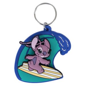 Official Lilo & Stitch Surfing Angel PVC Spinner Keyring