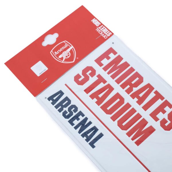 TM-06928-Arsenal-FC-White-Street-Sign-3 Official Arsenal FC White Street Sign