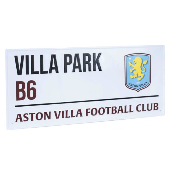 TM-06930-Aston-Villa-FC-White-Street-Sign-1 Official Aston Villa FC White Street Sign