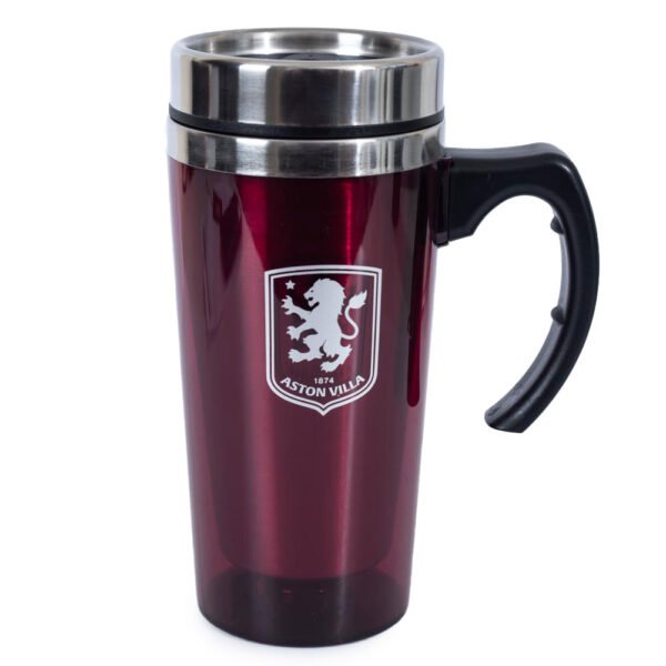 TM-06934-Aston-Villa-FC-Handled-Travel-Mug Official Aston Villa FC Handled Travel Mug