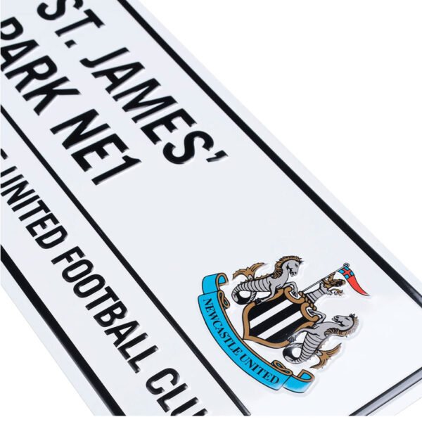 Official Newcastle United FC White Street Sign