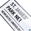 Official Newcastle United FC White Street Sign