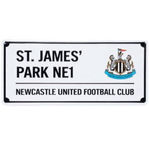 TM-06936-Newcastle-United-FC-White-Street-Sign Official Newcastle United FC White Street Sign