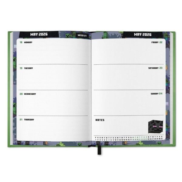 TM-06992-Minecraft-A5-Diary-2026-2 Official Minecraft A5 Diary 2026