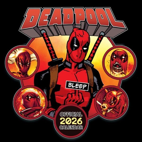 Official Deadpool Square Calendar 2026