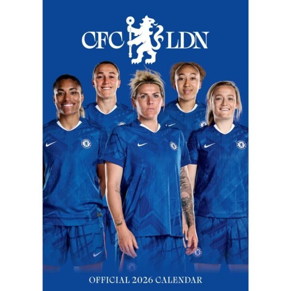 TM-07086-Chelsea-WFC-A3-Calendar-2026 Official Chelsea FC WFC A3 Calendar 2026