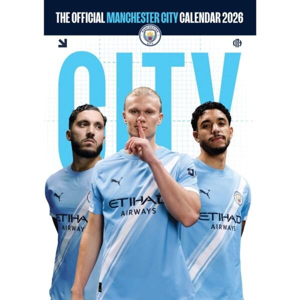 TM-07097-Manchester-City-FC-A3-Calendar-2026 Official Manchester City FC A3 Calendar 2026