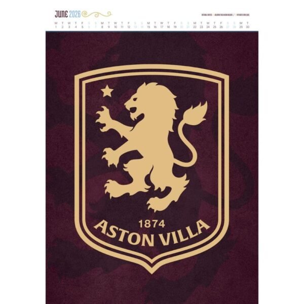 TM-07123-Aston-Villa-FC-Deluxe-Calendar-2026-2 Official Aston Villa FC Deluxe Calendar 2026