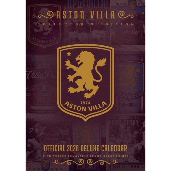TM-07123-Aston-Villa-FC-Deluxe-Calendar-2026 Official Aston Villa FC Deluxe Calendar 2026