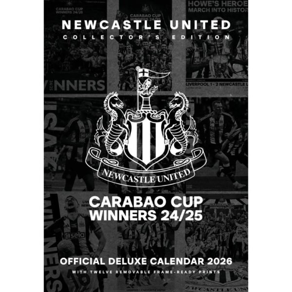 TM-07129-Newcastle-United-FC-Deluxe-Calendar-2026 Official Newcastle United FC Deluxe Calendar 2026