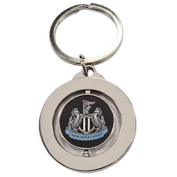 TM-07193-Newcastle-United-FC-Spinner-Keyring Official Newcastle United FC Spinner Keyring