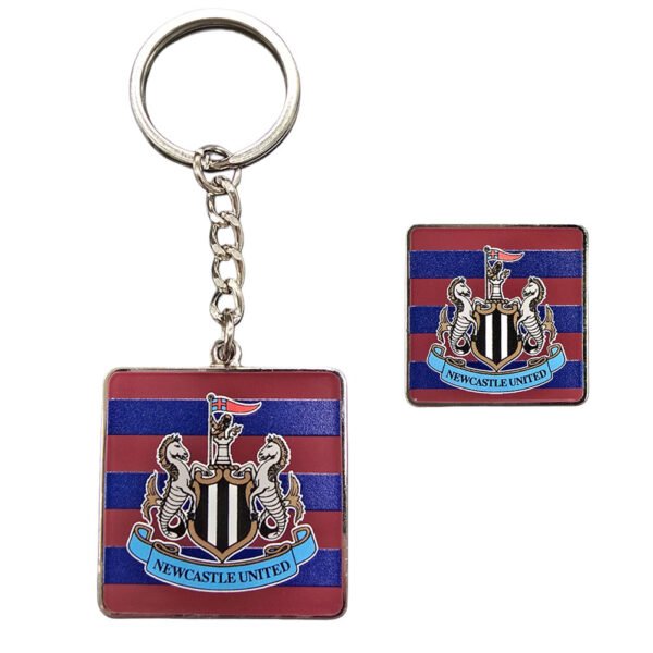 TM-07195-Newcastle-United-FC-95-96-Away-Kit-Keyring-Badge-Set Official Newcastle United FC 95-96 Away Keyring & Badge Set