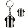 Official Newcastle United FC Home Shirt Keyring & Badge Set