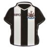 Official Newcastle United FC Home Shirt Keyring & Badge Set