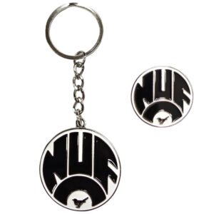 Official Newcastle United FC Retro 83-88 Crest Keyring & Badge Set