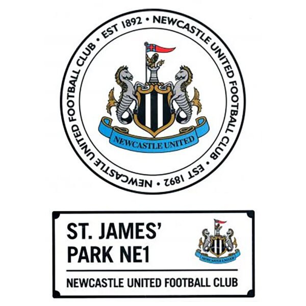 TM-07201-Newcastle-United-FC-A4-Car-Decal Official Newcastle United FC A4 Car Decal