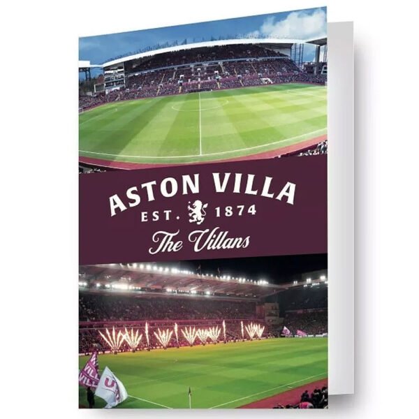 TM-07257-Aston-Villa-FC-3D-Lenticular-Birthday-Card Official Aston Villa FC 3D Lenticular Birthday Card
