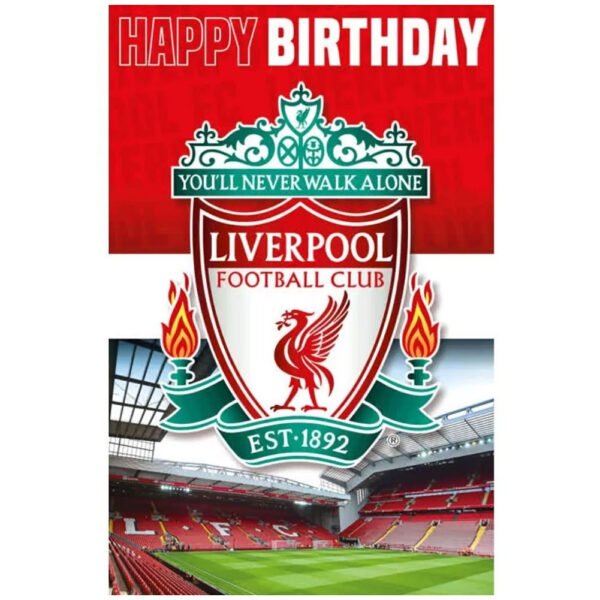 Official Liverpool FC 3D Lenticular Birthday Card