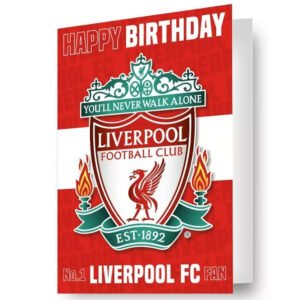 Official Liverpool FC 3D Lenticular Birthday Card