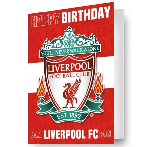 Official Liverpool FC 3D Lenticular Birthday Card