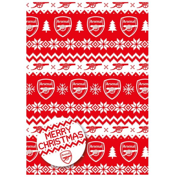 TM-07268-Arsenal-FC-Christmas-Gift-Wrap Official Arsenal FC Christmas Gift Wrap