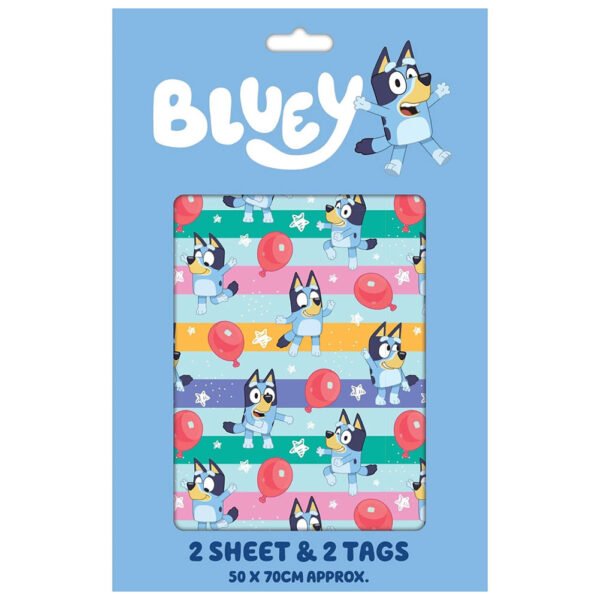 Official Bluey Balloon Gift Wrap