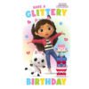 Official Gabby's Dollhouse Glittery Birthday Card