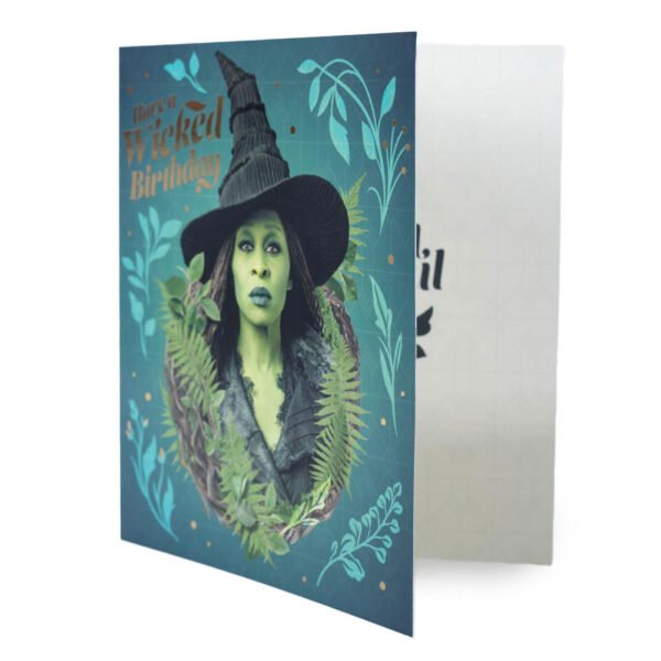 TM-07285-Wicked-Elphaba-Birthday-Card-1 Official Wicked Elphaba Birthday Card