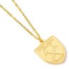 Official West Ham United FC Gold Finish Crest Necklace