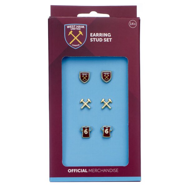 Official West Ham United FC Stud Earring Set