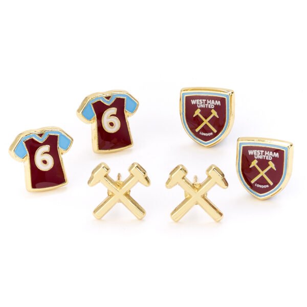 Official West Ham United FC Stud Earring Set